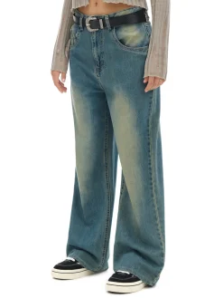 Online Jeansy wide leg PETITE Jeansy