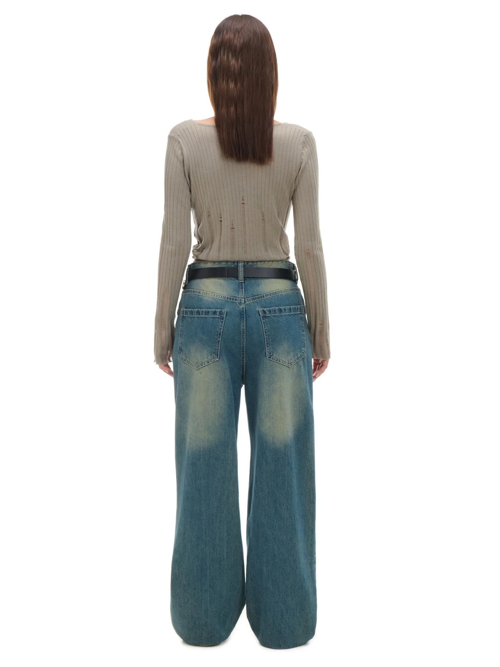 Online Jeansy wide leg PETITE Jeansy