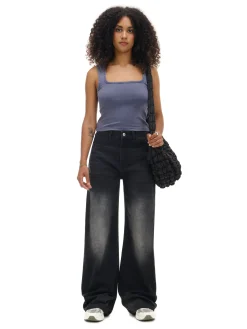 Outlet Jeansy wide leg typu barrel Jeansy