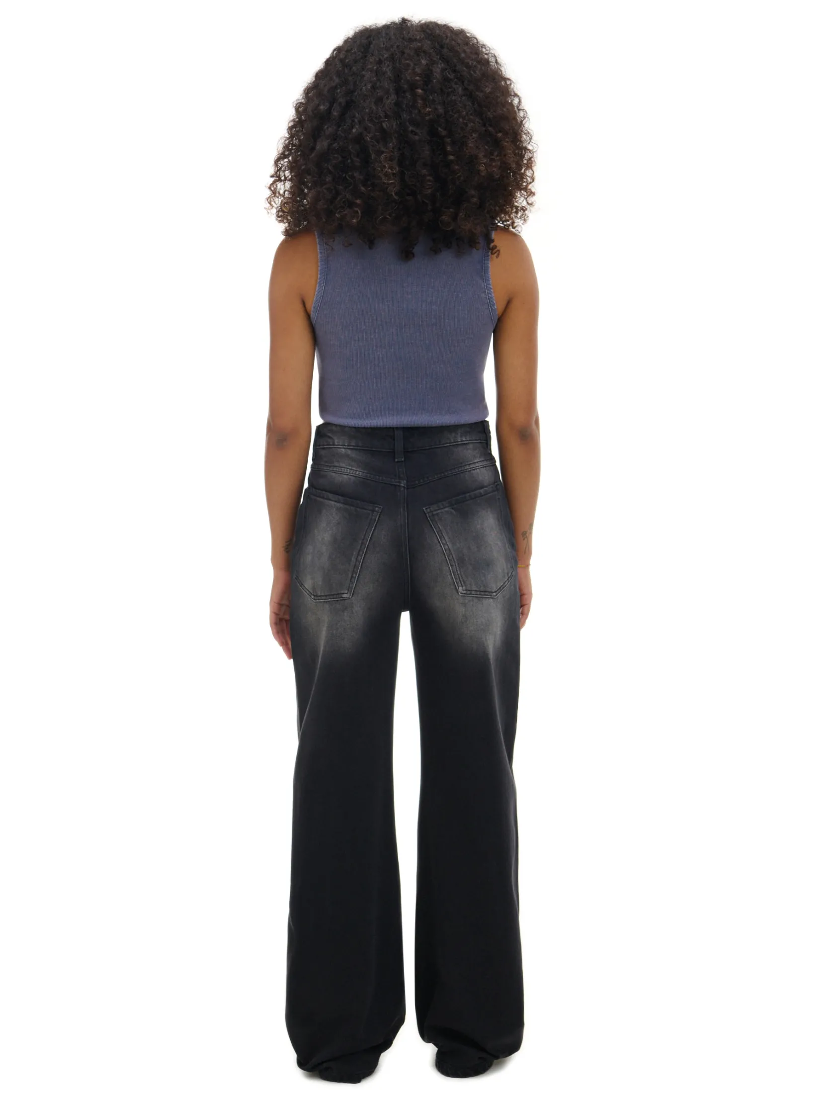 Outlet Jeansy wide leg typu barrel Jeansy