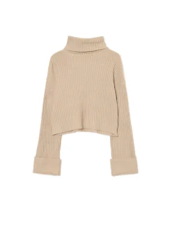 Sale Jesienny sweter oversize z golfem Swetry