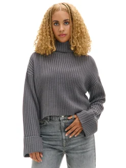 Online Jesienny sweter oversize z golfem Swetry