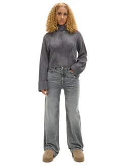 Online Jesienny sweter oversize z golfem Swetry