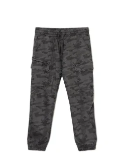 Fashion Joggery cargo z nadrukiem moro Spodnie