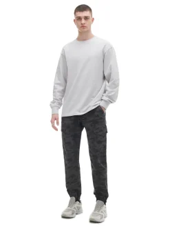 Fashion Joggery cargo z nadrukiem moro Spodnie