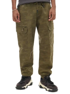 Hot Joggery cargo z nadrukiem camo Spodnie