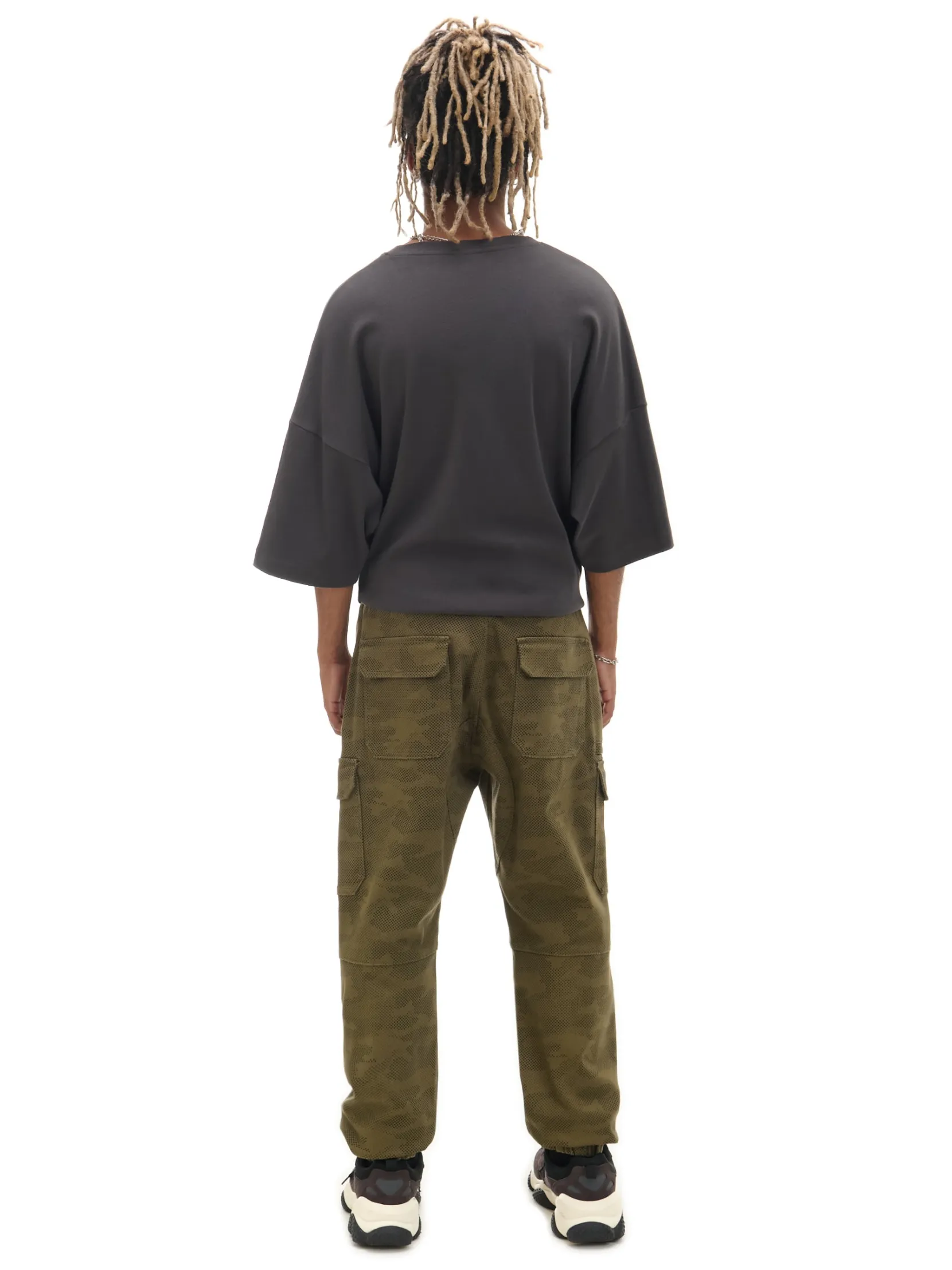 Hot Joggery cargo z nadrukiem camo Spodnie
