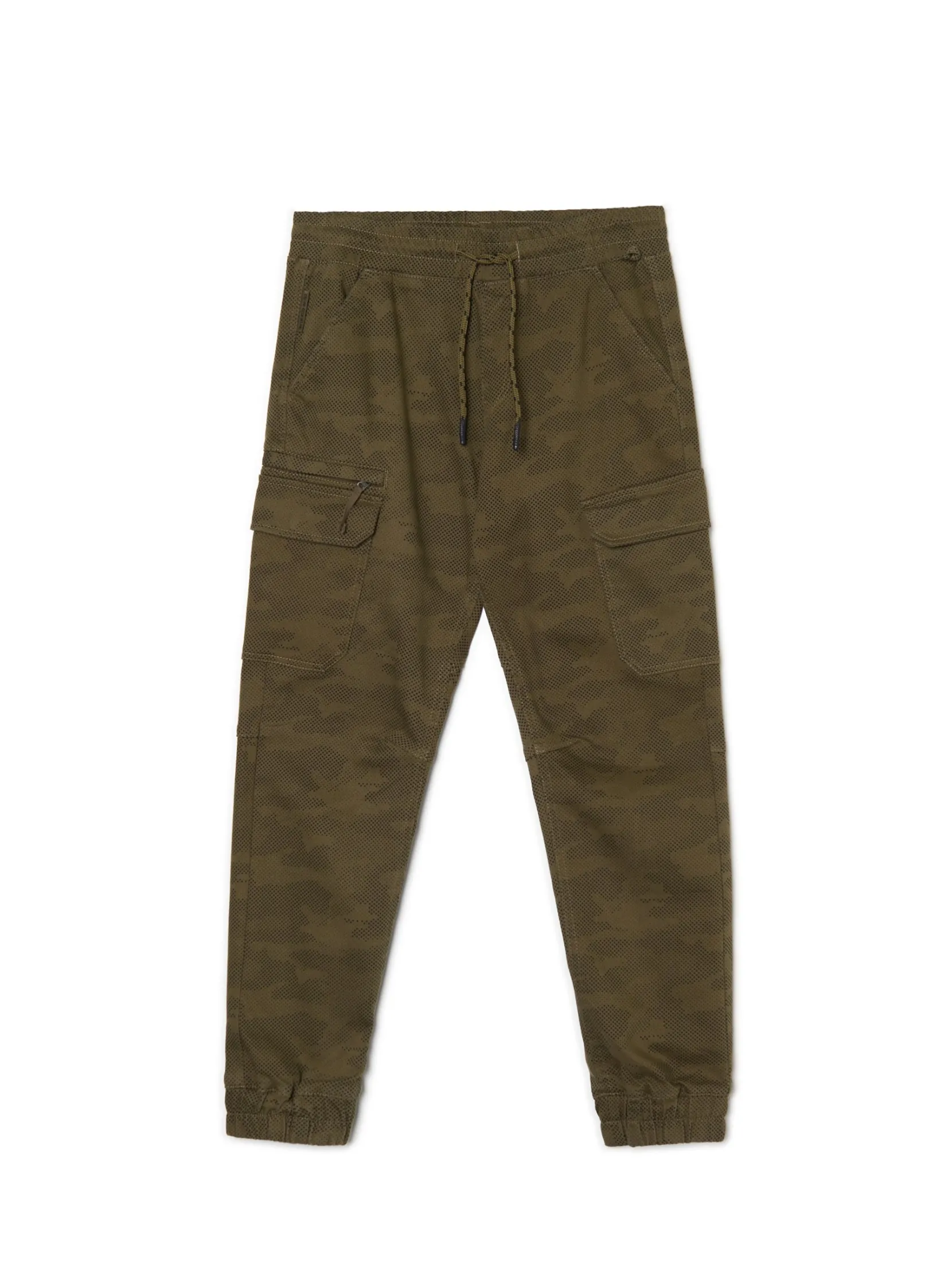 Hot Joggery cargo z nadrukiem camo Spodnie