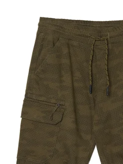 Hot Joggery cargo z nadrukiem camo Spodnie