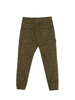 Hot Joggery cargo z nadrukiem camo Spodnie