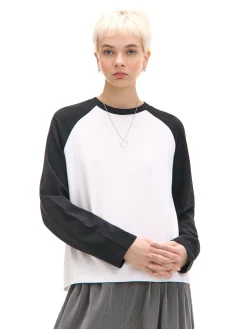 Discount Koszulka longsleeve z czarnymi rękawami Koszulki, Topy