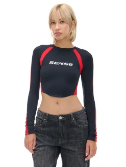 Hot Koszulka longsleeve z racingowym nadrukiem Koszulki, Topy