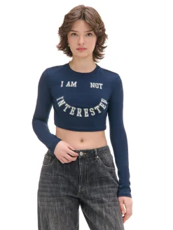 Sale Koszulka longsleeve z uśmiechniętym nadrukiem Koszulki, Topy