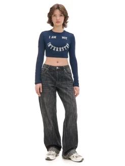 Sale Koszulka longsleeve z uśmiechniętym nadrukiem Koszulki, Topy