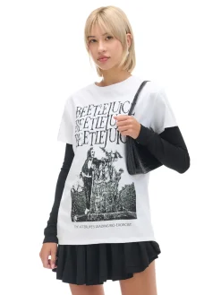 Discount Koszulka oversize z Beetlejuice Koszulki, Topy