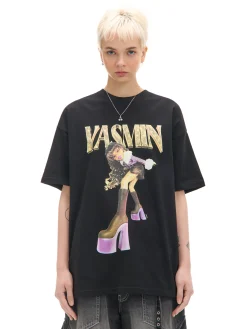 Sale Koszulka oversize z nadrukiem Bratz Koszulki, Topy
