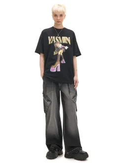 Sale Koszulka oversize z nadrukiem Bratz Koszulki, Topy