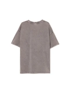 Outlet Koszulka oversize z nadrukiem Koszulki, Topy