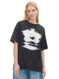 Outlet Koszulka z motywem twarzy UNISEX Unisex|Unisex