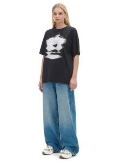 Outlet Koszulka z motywem twarzy UNISEX Unisex|Unisex