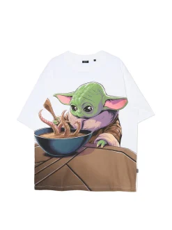Discount Koszulka z nadrukiem Baby Yoda Koszulki