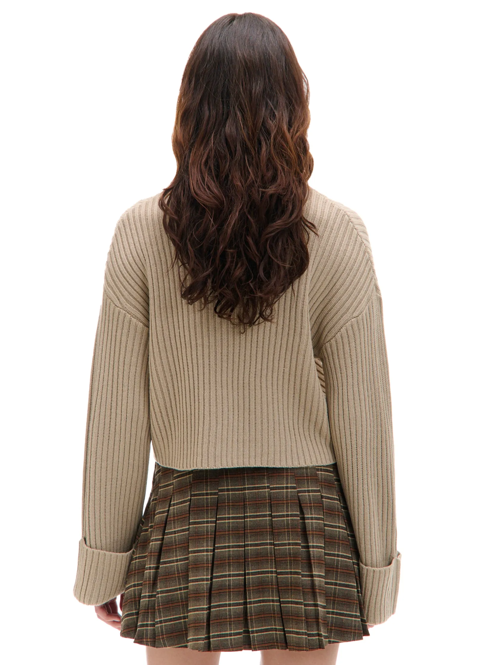 Clearance Kraciasta spódnica mini w stylu retro Spódnice