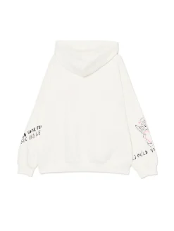 Sale Kremowa bluza oversize z nadrukiem UNISEX Unisex|Unisex