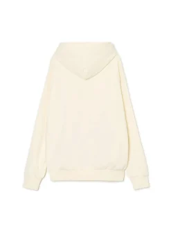 Online Kremowa bluza z kapturem i nadrukiem Bluzy