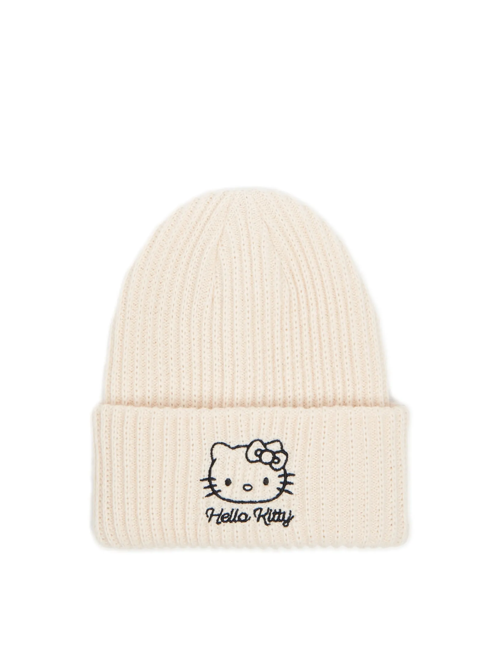 Best Kremowa czapka beanie Hello Kitty Czapki