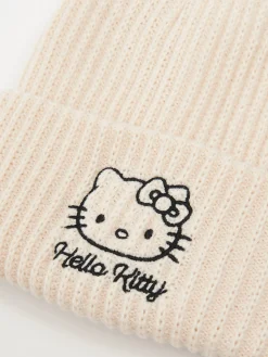 Best Kremowa czapka beanie Hello Kitty Czapki