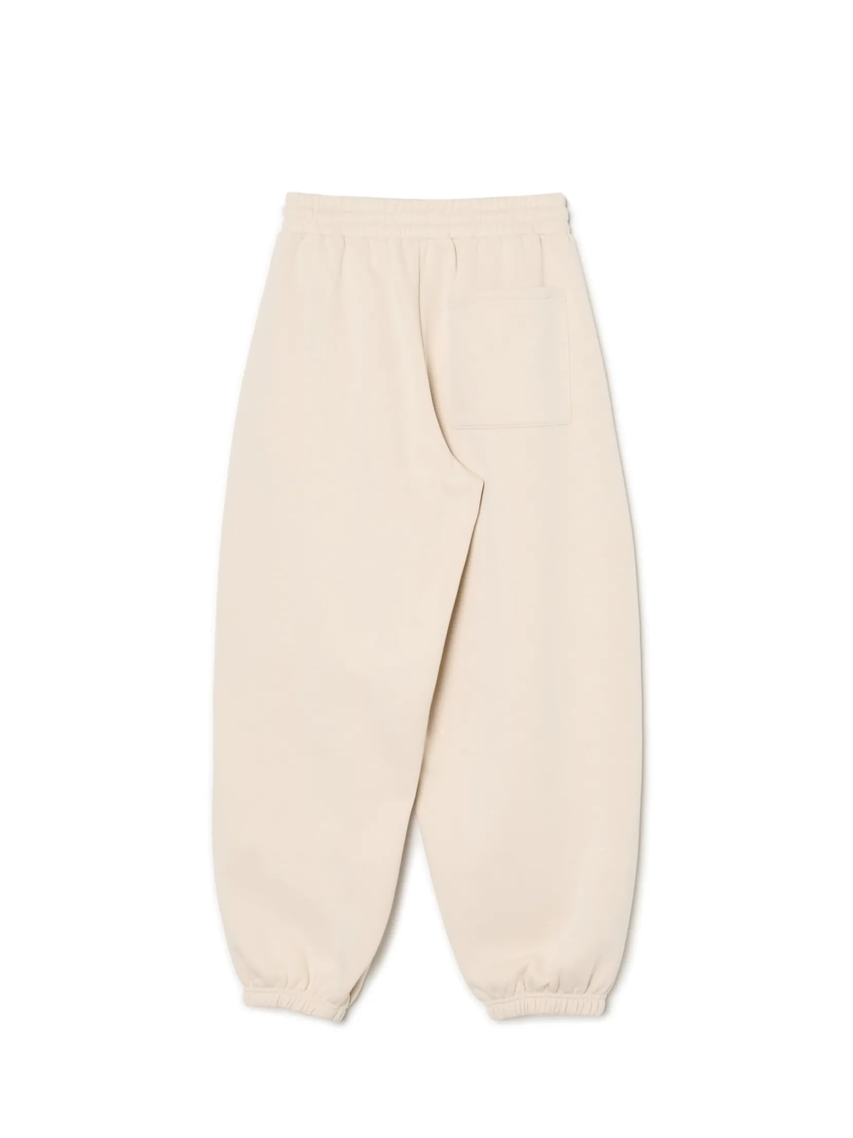 Fashion Kremowe joggery z wysokim stanem Spodnie