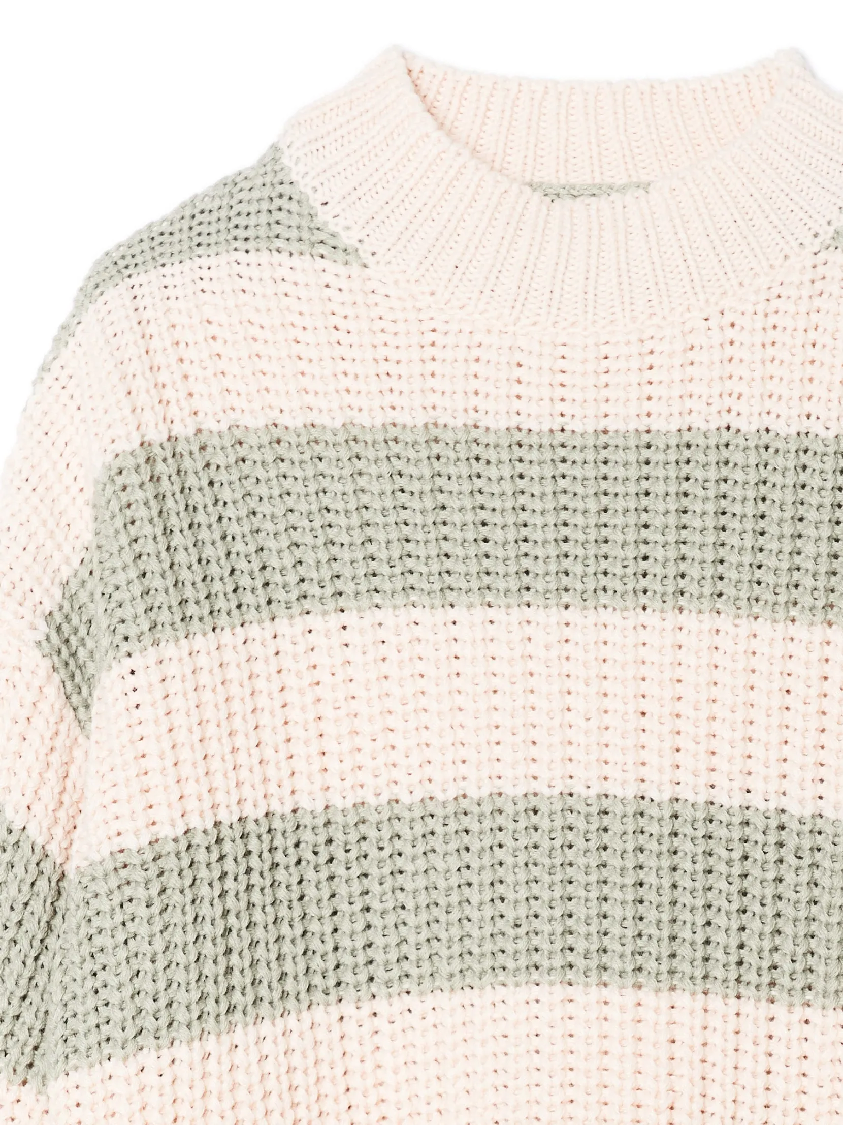 Sale Kremowo- sweter w paski Swetry