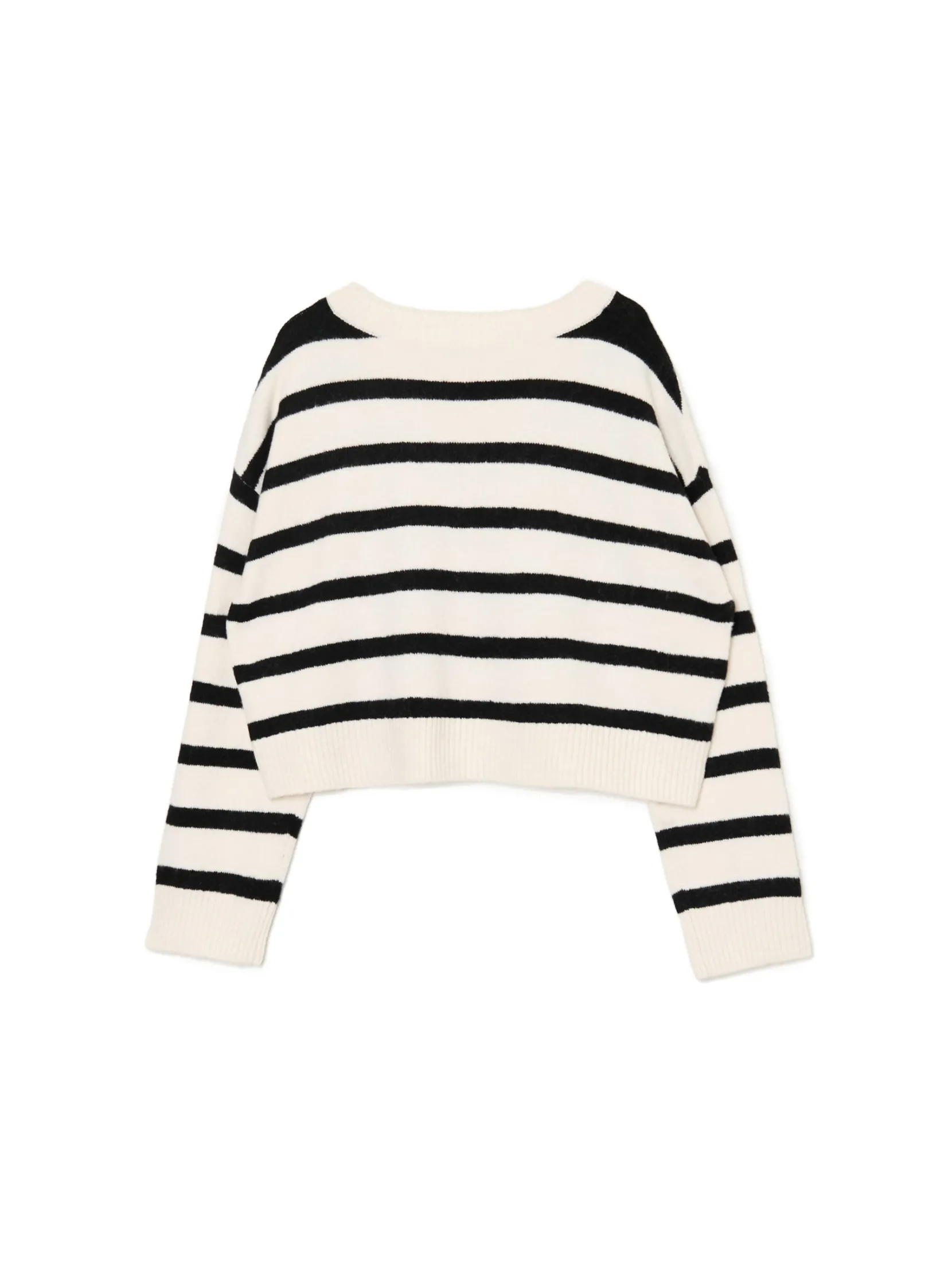New sweter w czarne paski Swetry