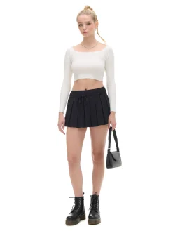 Hot sweter z odkrytymi ramionami Swetry
