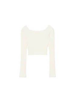 Hot sweter z odkrytymi ramionami Swetry
