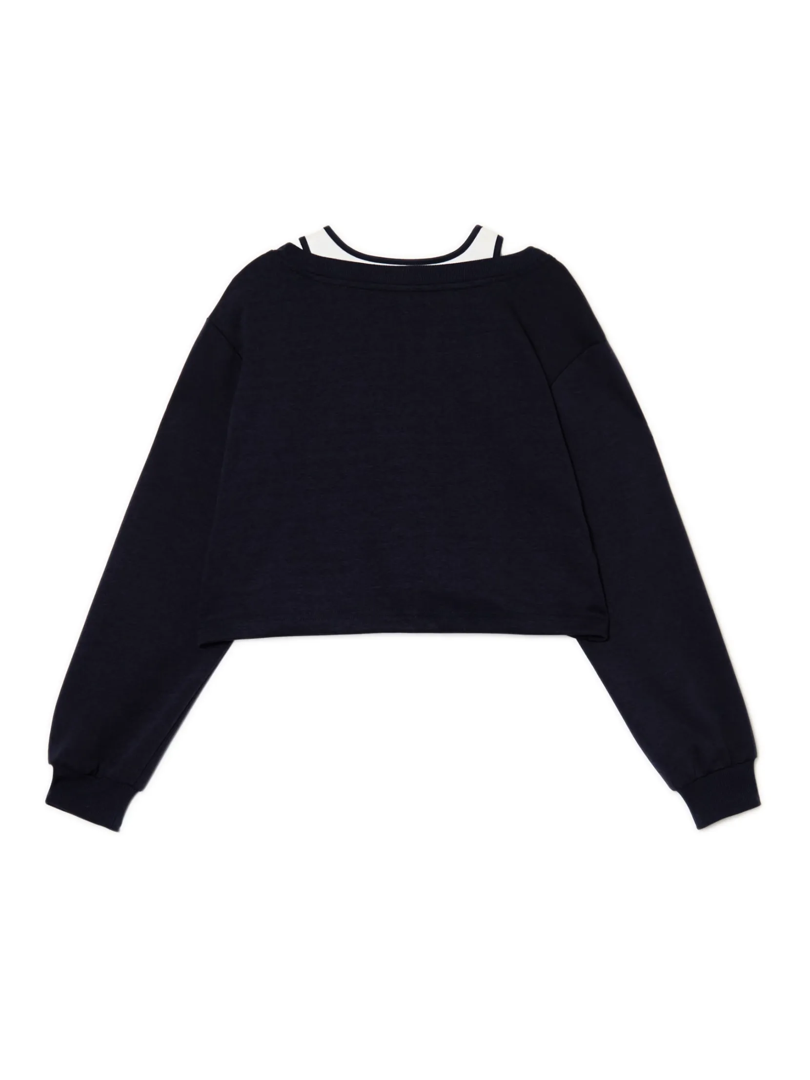 Discount Krótka bluza z topem i nadrukiem Bluzy|Sety