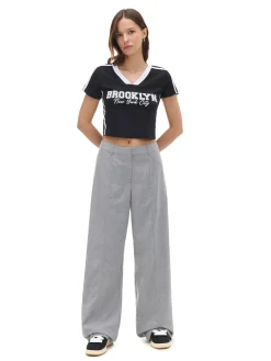 Hot Krótka koszulka z napisami Koszulki, Topy