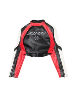 Discount Krótka kurtka w stylu racing Kurtki, Płaszcze