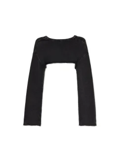 Sale Krótki sweter z agrafkami Swetry