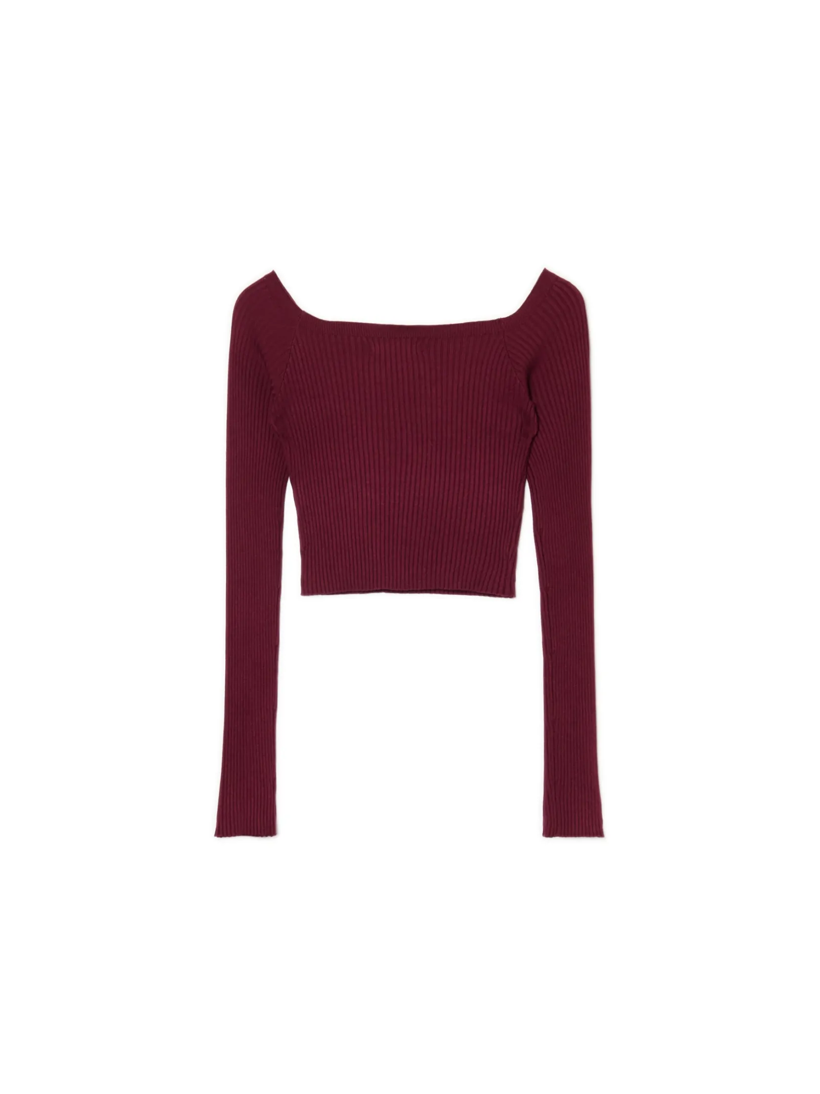 New Krótki sweter z odkrytymi ramionami Swetry