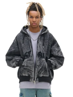 Best Kurtka bomber typu hoodie Kurtki, Płaszcze|Denim