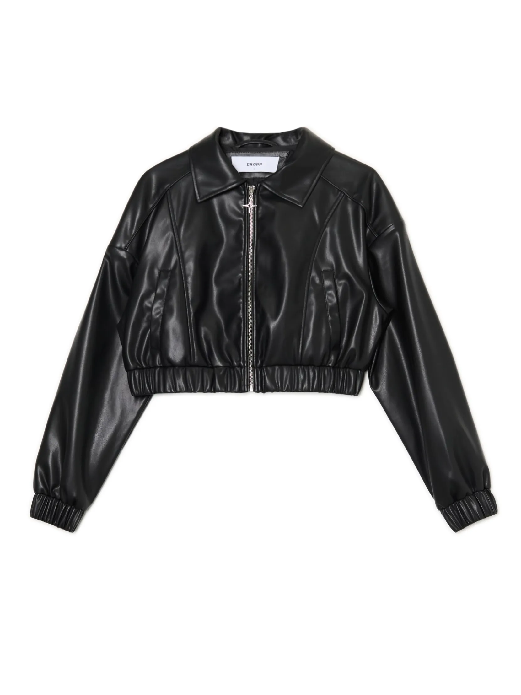 Fashion Kurtka bomber z imitacji skóry Kurtki, Płaszcze