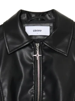Fashion Kurtka bomber z imitacji skóry Kurtki, Płaszcze