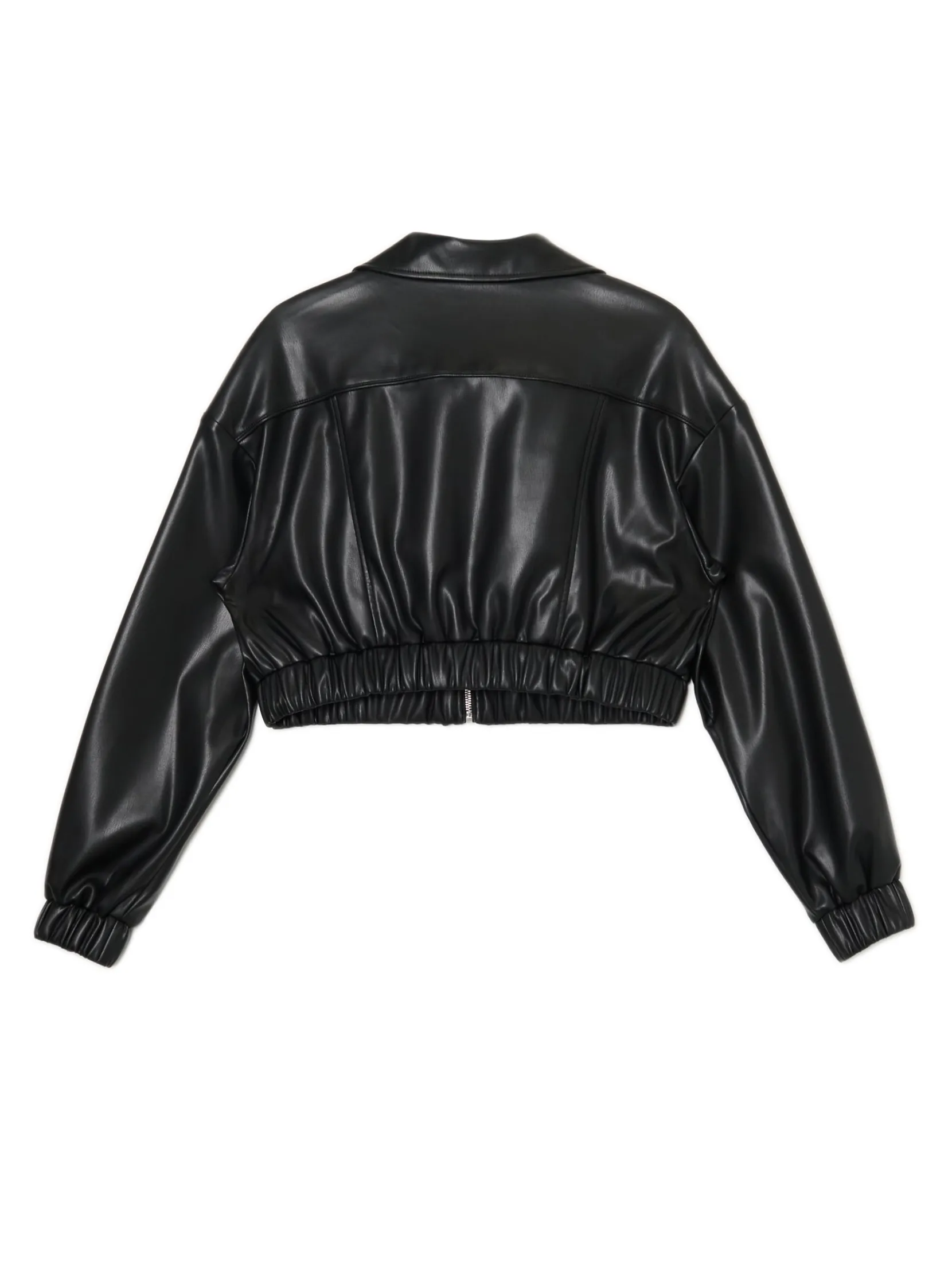 Fashion Kurtka bomber z imitacji skóry Kurtki, Płaszcze