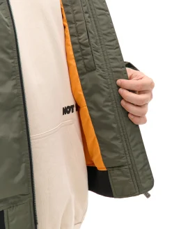 Fashion Kurtka bomberka z kieszenią na rękawie Kurtki, Płaszcze