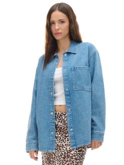 Clearance Kurtka jeansowa z efektem sprania Kurtki, Płaszcze