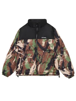 Hot Kurtka puffer z militarnym nadrukiem Kurtki Zimowe|Kurtki, Płaszcze