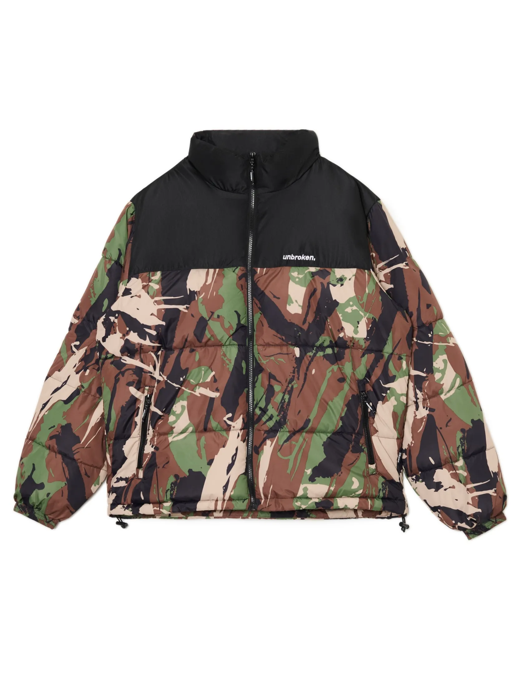 Hot Kurtka puffer z militarnym nadrukiem Kurtki Zimowe|Kurtki, Płaszcze