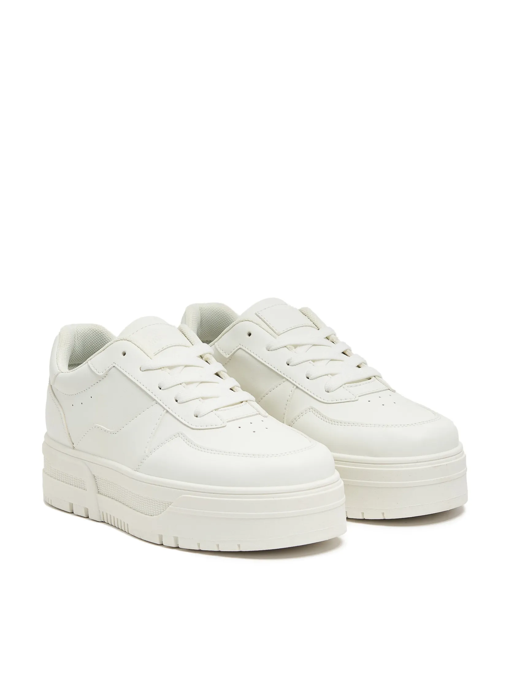 Fashion Lekkie białe sneakersy Sneakersy