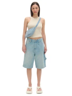 Hot Luźne jeansowe spodenki bermudy Jeansy